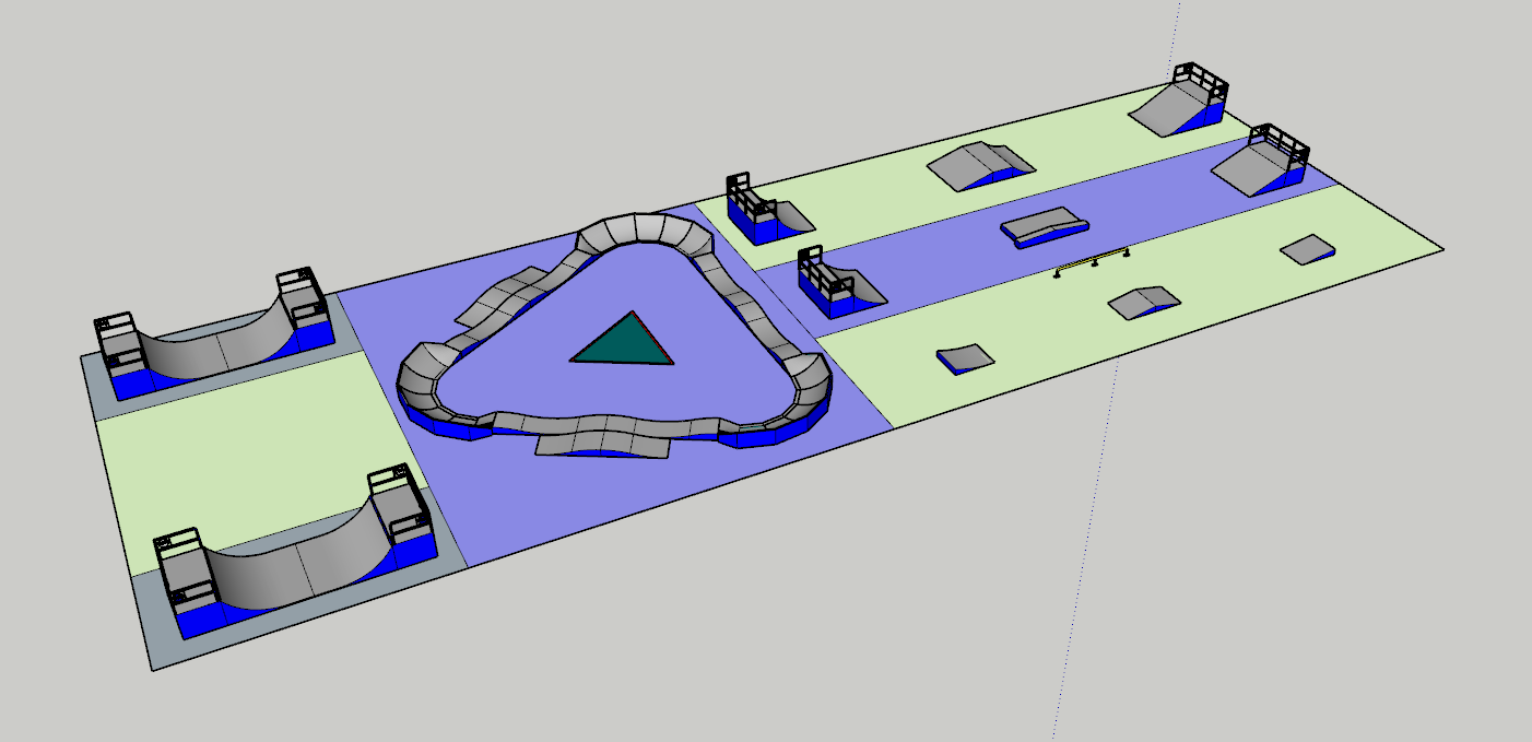 滑板场设计必知！滑板道具配置与材料选择解析