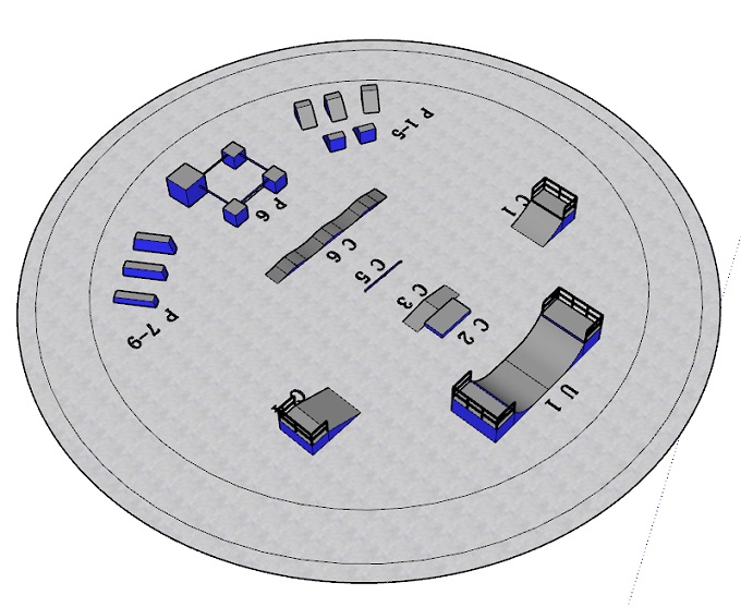 滑板场效果图 滑板场效果图